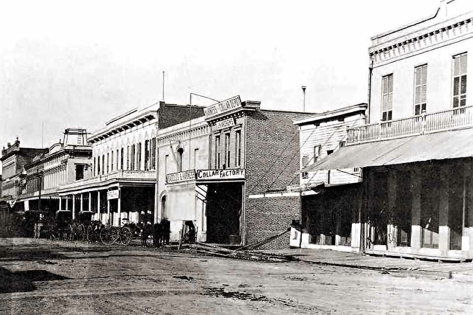 Center & Main - Looking at Main Street - 1880s